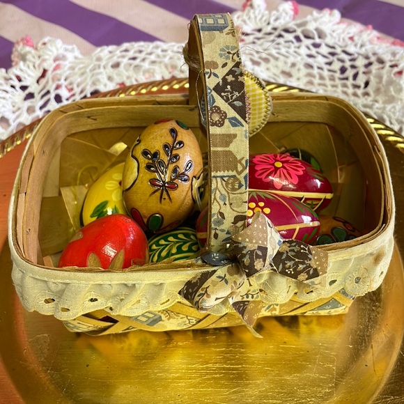 Hand Crafted Other - Wooden Hand Painted Easter Eggs